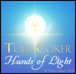 Toks Coker Hands of Light Ankh Snake Heart Sparkle