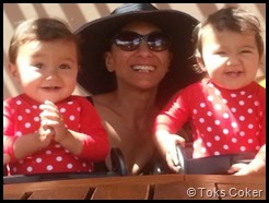 Sima Westley and her twins